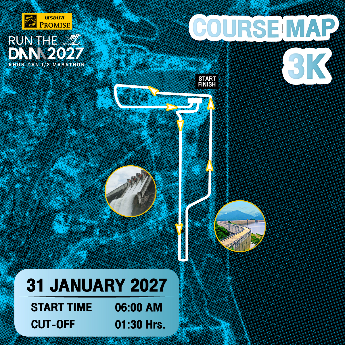 Course Map 3KM Fun Run